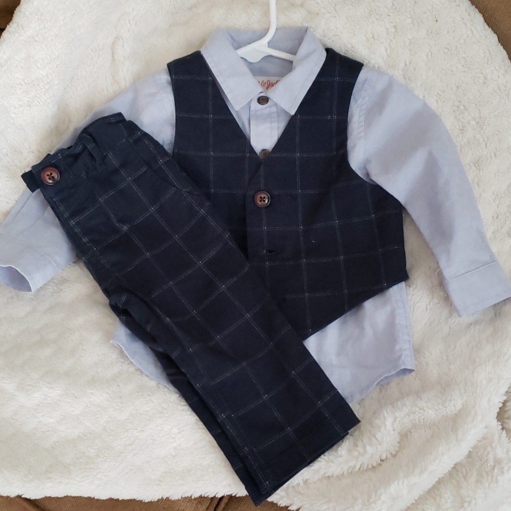 12 mo cat&jack dress suit